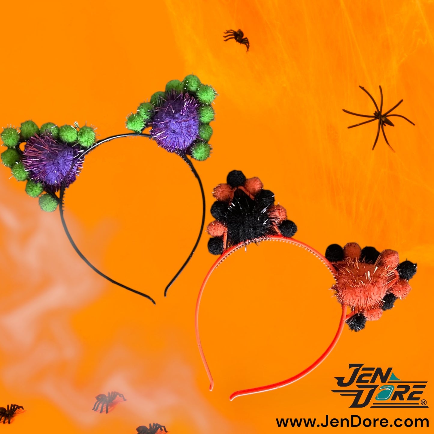 JenDore® Hair Cat Ear Headbands Handcrafted for Halloween