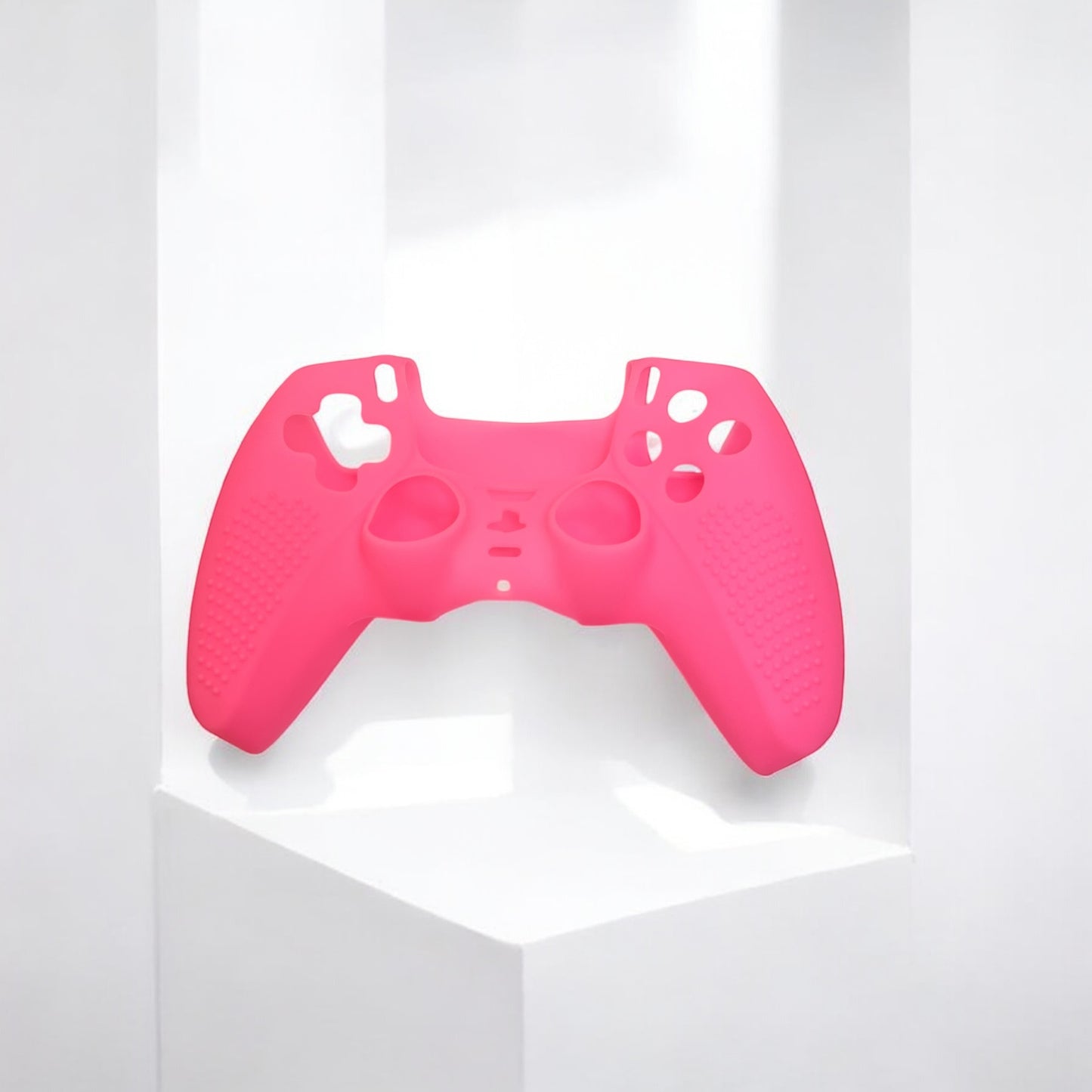 JenDore Clear Anti-Slip Front Silicone Protective Cover Shell compatible with PS5 Controller