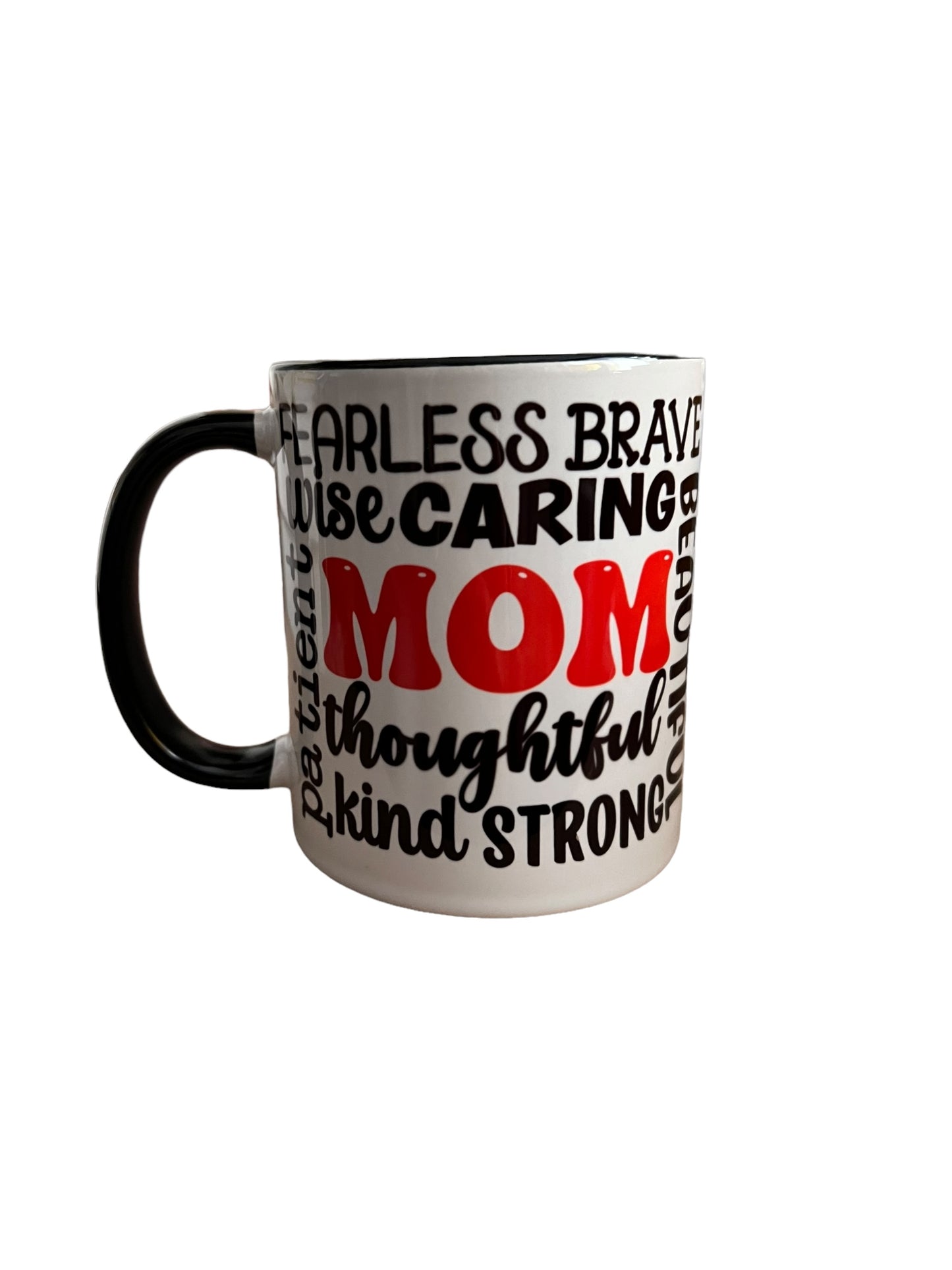 JenDore Fearless Brave Thoughtful Mom Nutritional Value 12 oz. Ceramic Mug