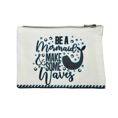 JenDore Be A Mermaid & Make Some Waves 9x6 in Cosmetic Makeup Travel Bag