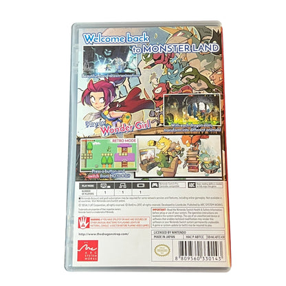 Used Wonder Boy the dragon's trap Nintendo Switch Game with Case | Preowned at JenDore