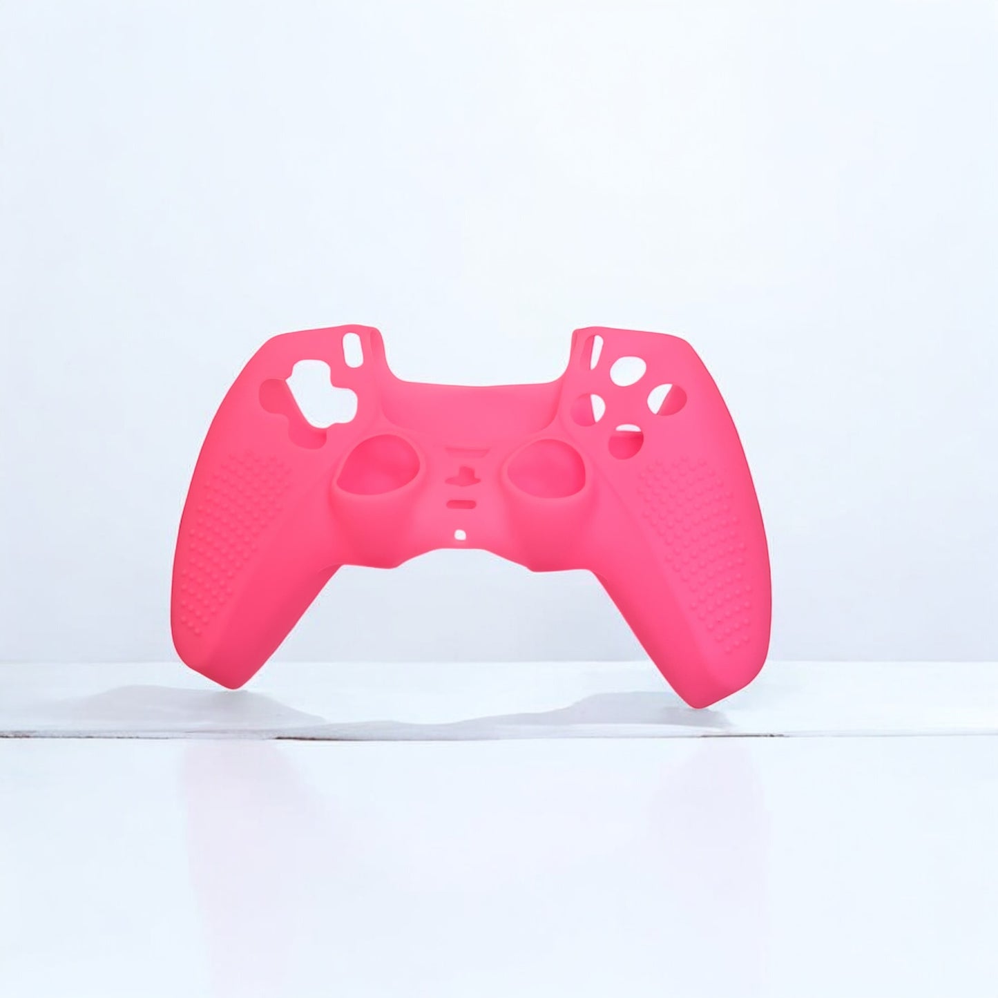 JenDore Clear Anti-Slip Front Silicone Protective Cover Shell compatible with PS5 Controller