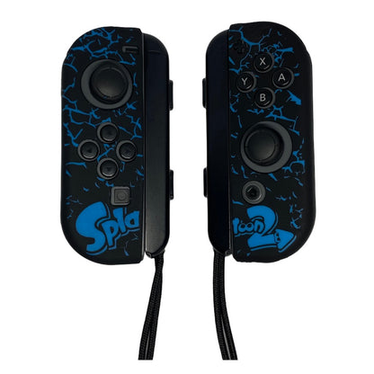 JenDore Fundas protectoras Joy-con de silicona negra y azul para Nintendo Switch