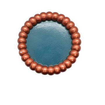 JenDore® Bronze Teal Bold & Colorful Hand-Inked Ceramic Tray