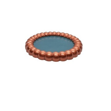 JenDore® Bronze Teal Bold & Colorful Hand-Inked Ceramic Tray