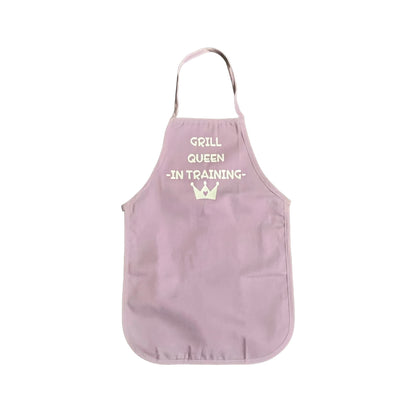 JenDore “ Grill Queen In Training “ Light Purple Kids Girls Apron