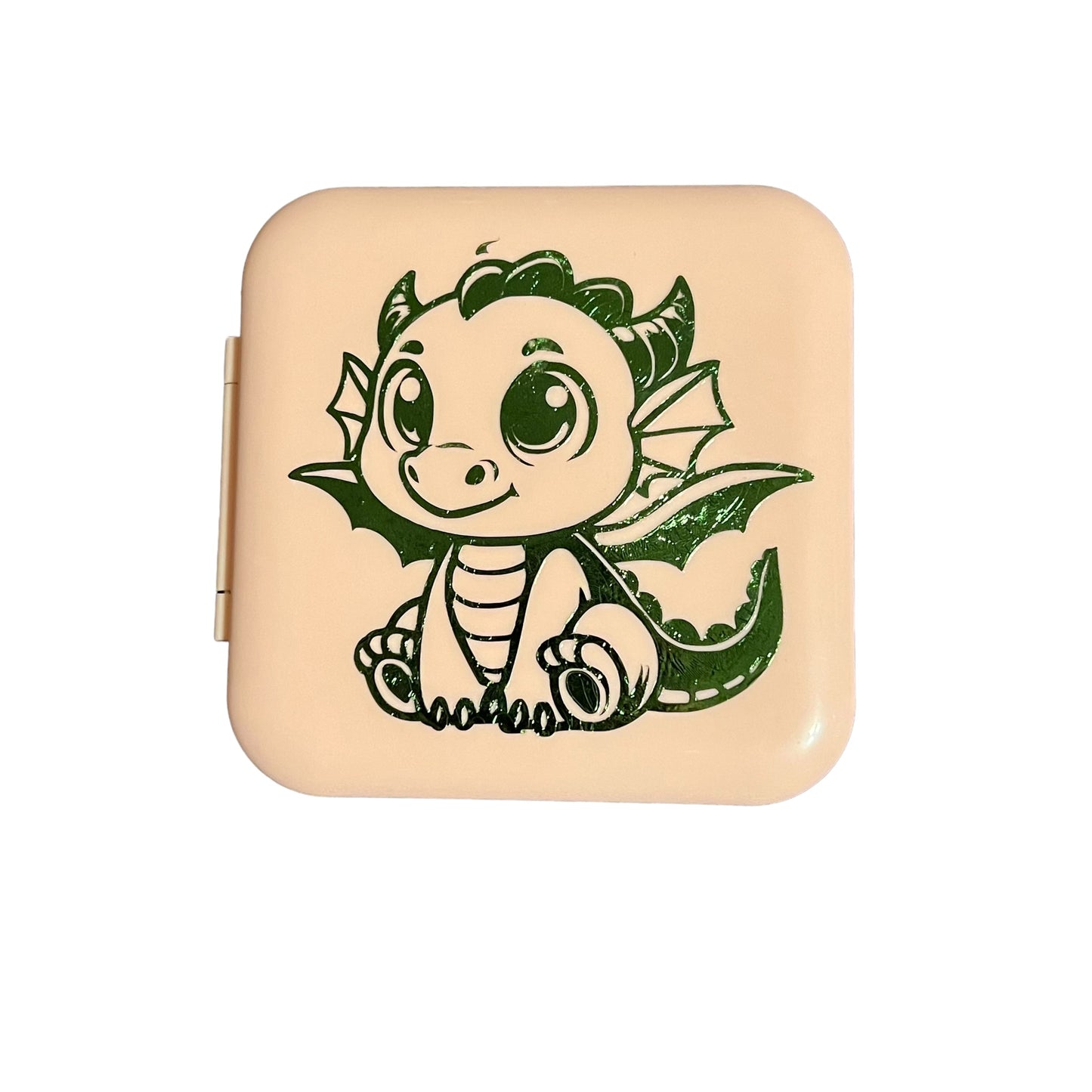 JenDore Green Baby Dragon 12 Slot Pink Game Card Silicone Case for Nintendo Switch Cartridges