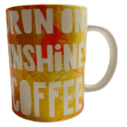 JenDore " I Run on Sunshine and Coffee " 15 oz. Coffee Tea Mug