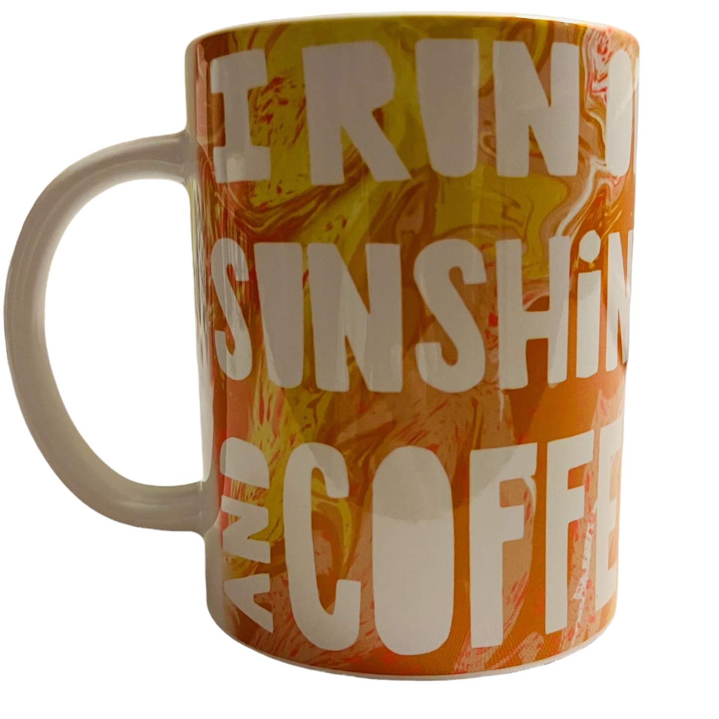 JenDore " I Run on Sunshine and Coffee " 15 oz. Coffee Tea Mug