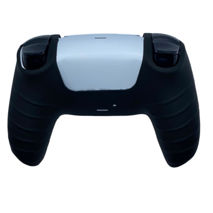 Jendore PS5 Controller Coque de protection en silicone avant lisse noire