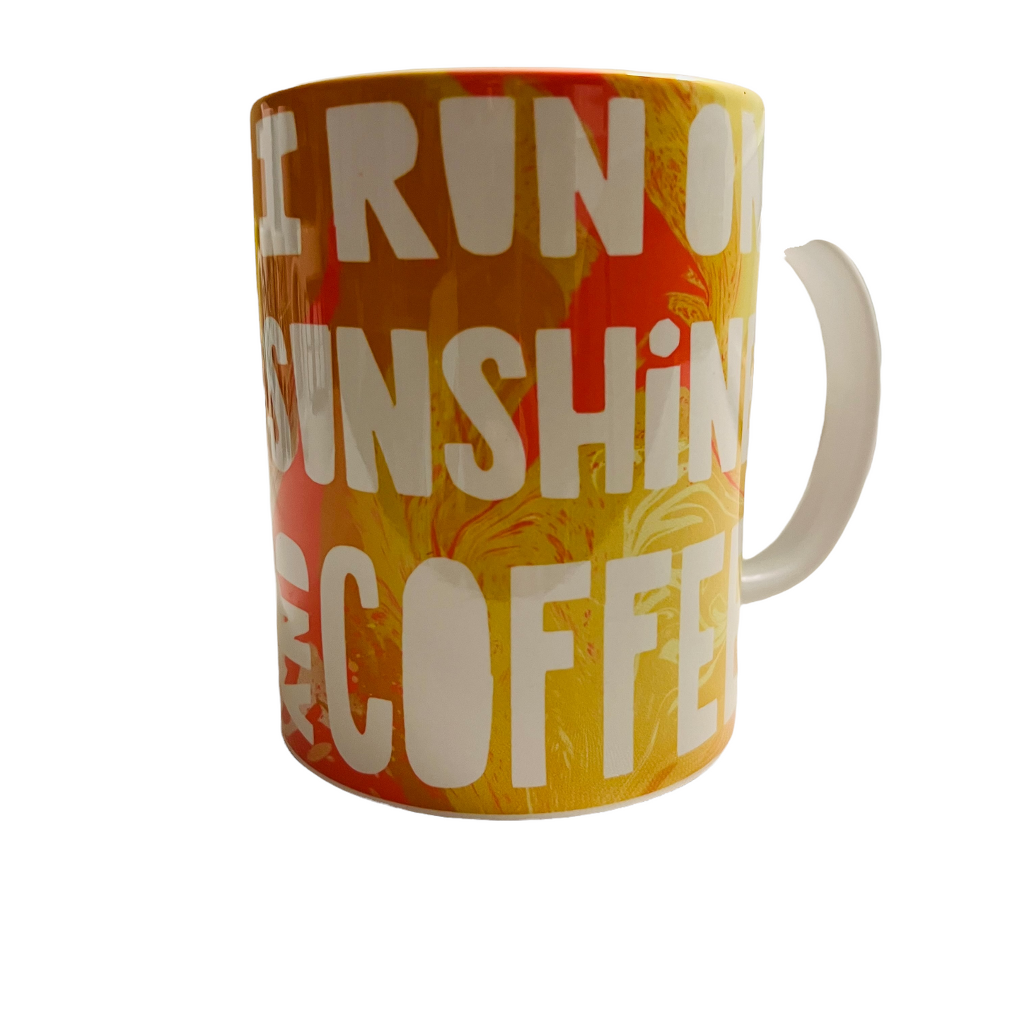 JenDore " I Run on Sunshine and Coffee " 15 oz. Coffee Tea Mug