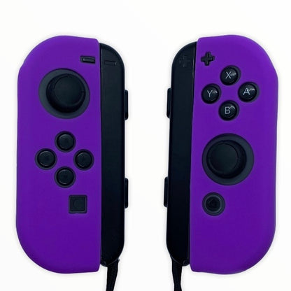 JenDore Fundas protectoras Joy-con de silicona moradas para Nintendo Switch 