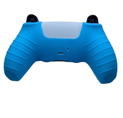 Jendore PS5 Controller Coque de protection en silicone avant lisse bleu clair 