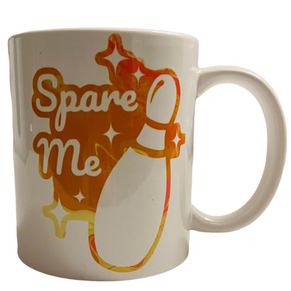 JenDore Bowling Royalty / Spare Me 12. oz. Coffee Tea Mug