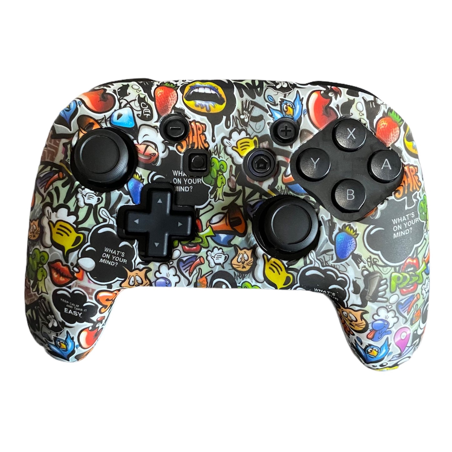 JenDore Nintendo Switch Pro Controller What's On Your Mind Funda de silicona