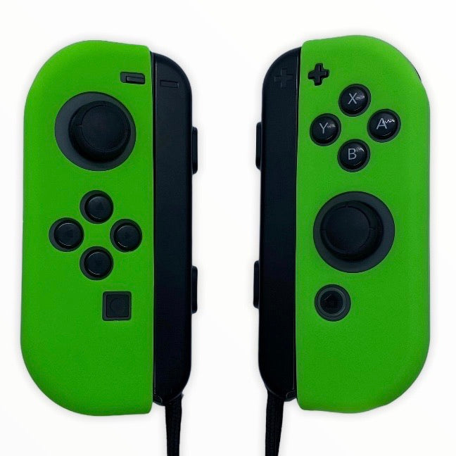 JenDore Fundas protectoras Joy-con de silicona verde lima para Nintendo Switch