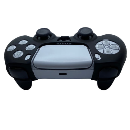 Jendore PS5 Controller Coque de protection en silicone avant lisse noire