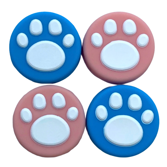 Jendore Bleu Rose 4Pcs Paw Silicone Thumb Grip Caps pour Nintendo Switch