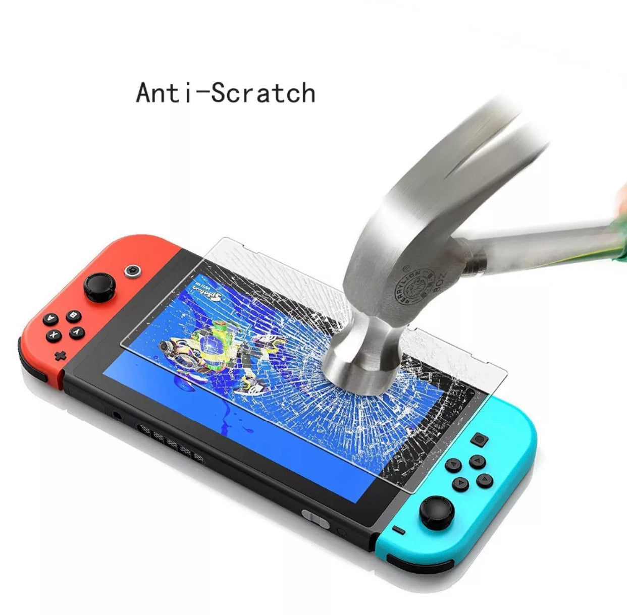 Protecteur d'écran en verre trempé transparent JENDORE 9H 2.5D 0.26MM pour Nintendo Switch