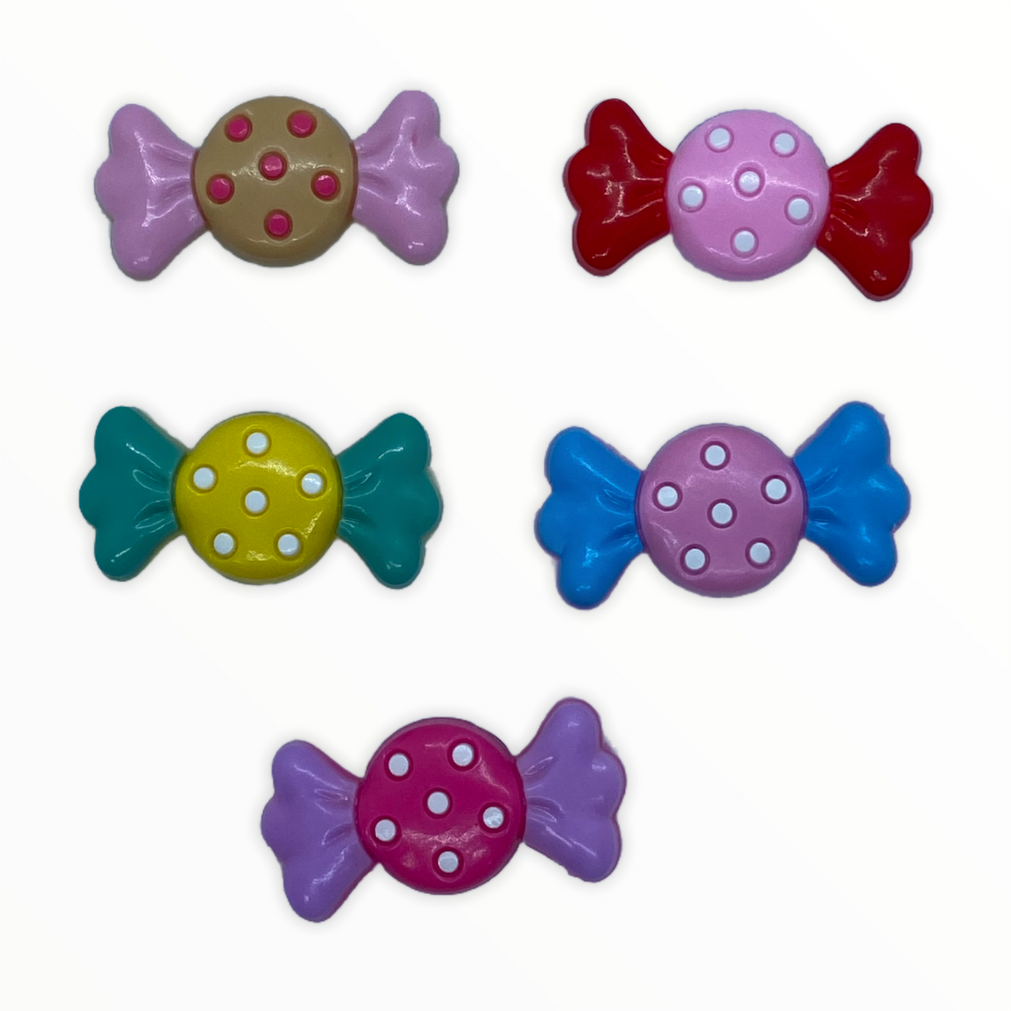 JENDORE 6 piezas Lote Candy Sweets Charms para zapatos para pulseras o zuecos 002 