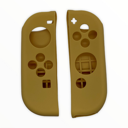 JenDore Fundas protectoras Joy-con de silicona marrón tostado para Nintendo Switch