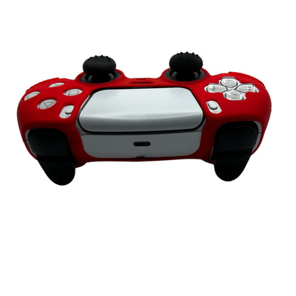 Jendore PS5 Controller Coque de protection en silicone antidérapante rouge 