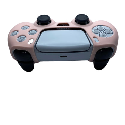 Jendore PS5 Controller Coque de protection en silicone avant lisse rose clair 