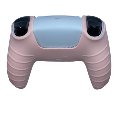 Jendore PS5 Controller Coque de protection en silicone avant lisse rose clair 