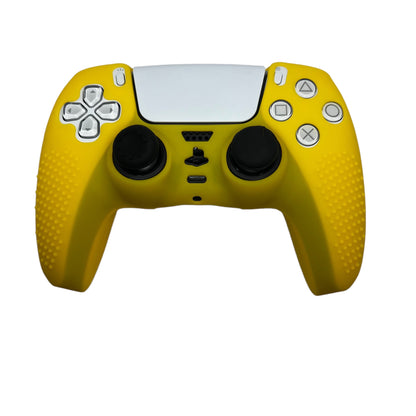 Jendore PS5 Controller Coque de protection en silicone antidérapante jaune