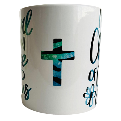 JenDore " Cette fille court sur Jésus et le café / Je suis un enfant de Dieu " 12 oz. Tasse à café et à thé