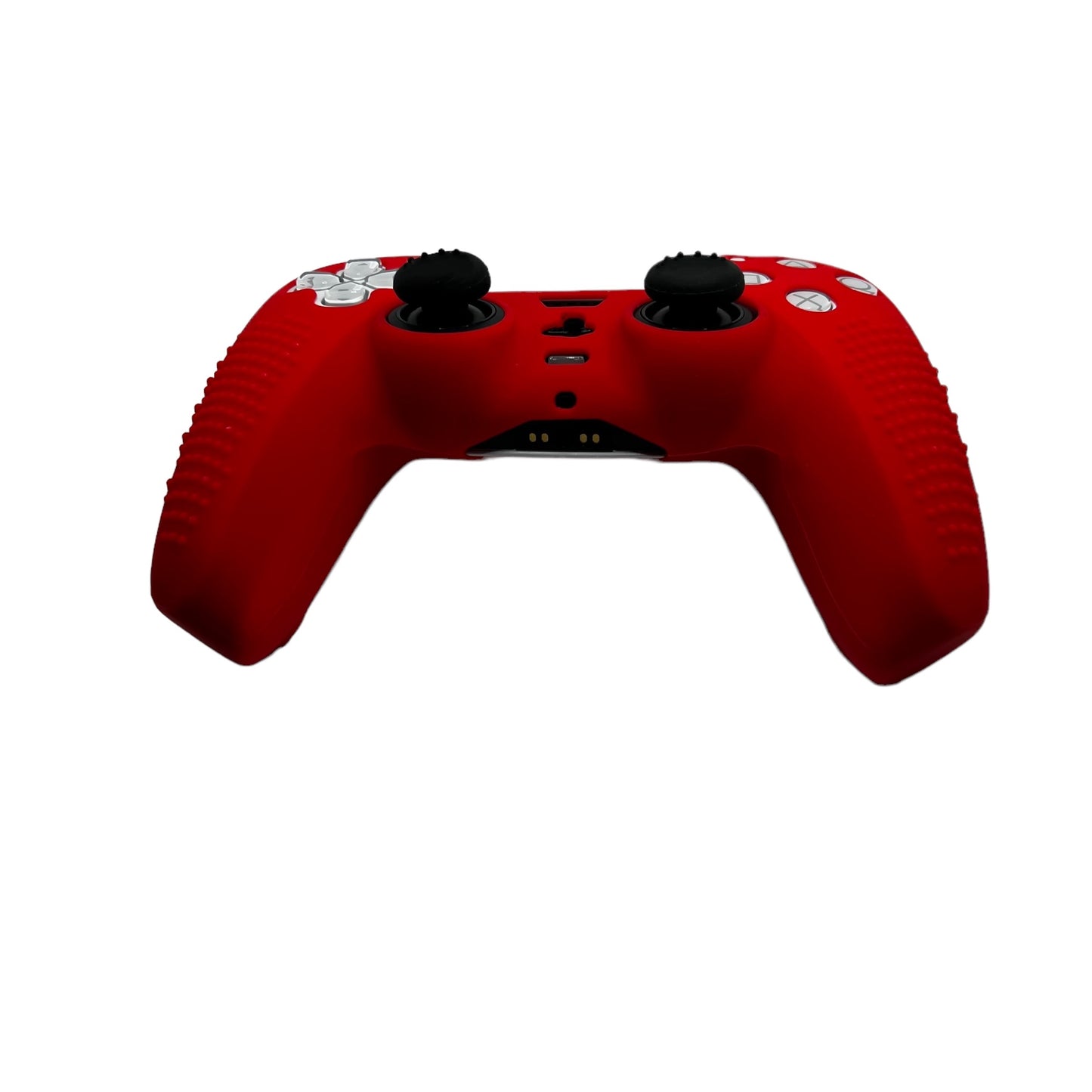 Jendore PS5 Controller Coque de protection en silicone antidérapante rouge 