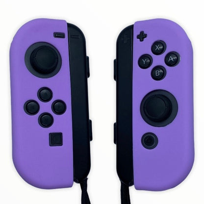 JenDore Lila Púrpura Silicona Nintendo Switch Joy-con Fundas Protectoras