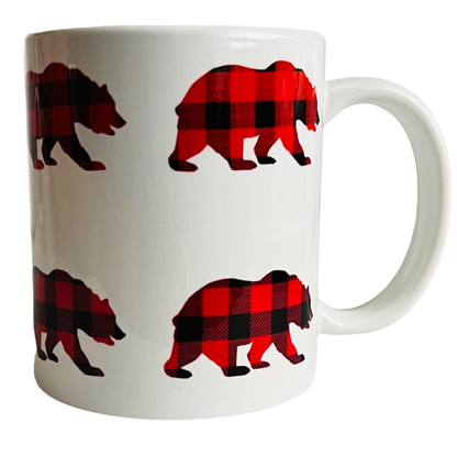 JenDore Red Mama Bear 12 oz. Coffee Tea Mug