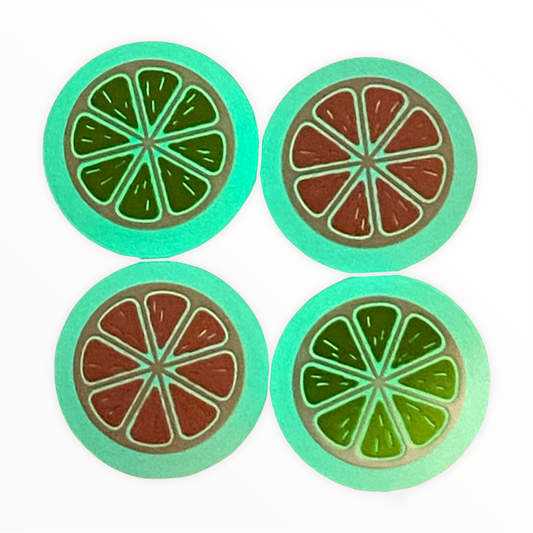 Jendore Glow In The Dark Rose et Vert 4Pcs Capuchons de Poignée en Silicone pour Nintendo Switch &amp; NS Lite