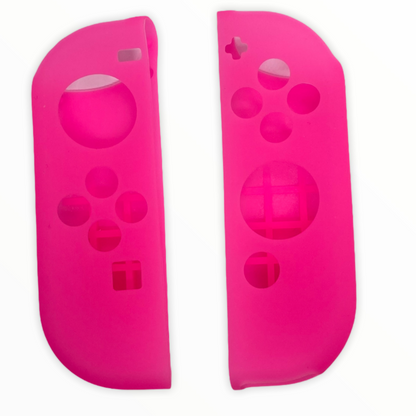 JenDore Fundas protectoras Joy-con de silicona rosa para Nintendo Switch