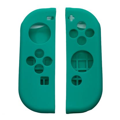 JenDore Fundas protectoras Joy-con de silicona verde azulado para Nintendo Switch