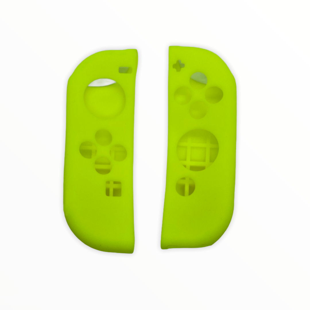 Jendore Coque de protection en silicone jaune fluo pour Nintendo Switch Joy-con