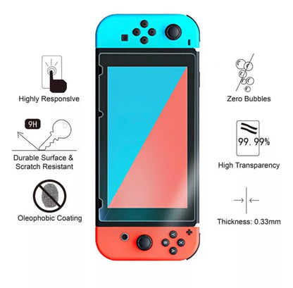 Protecteur d'écran en verre trempé transparent JENDORE 9H 2.5D 0.26MM pour Nintendo Switch